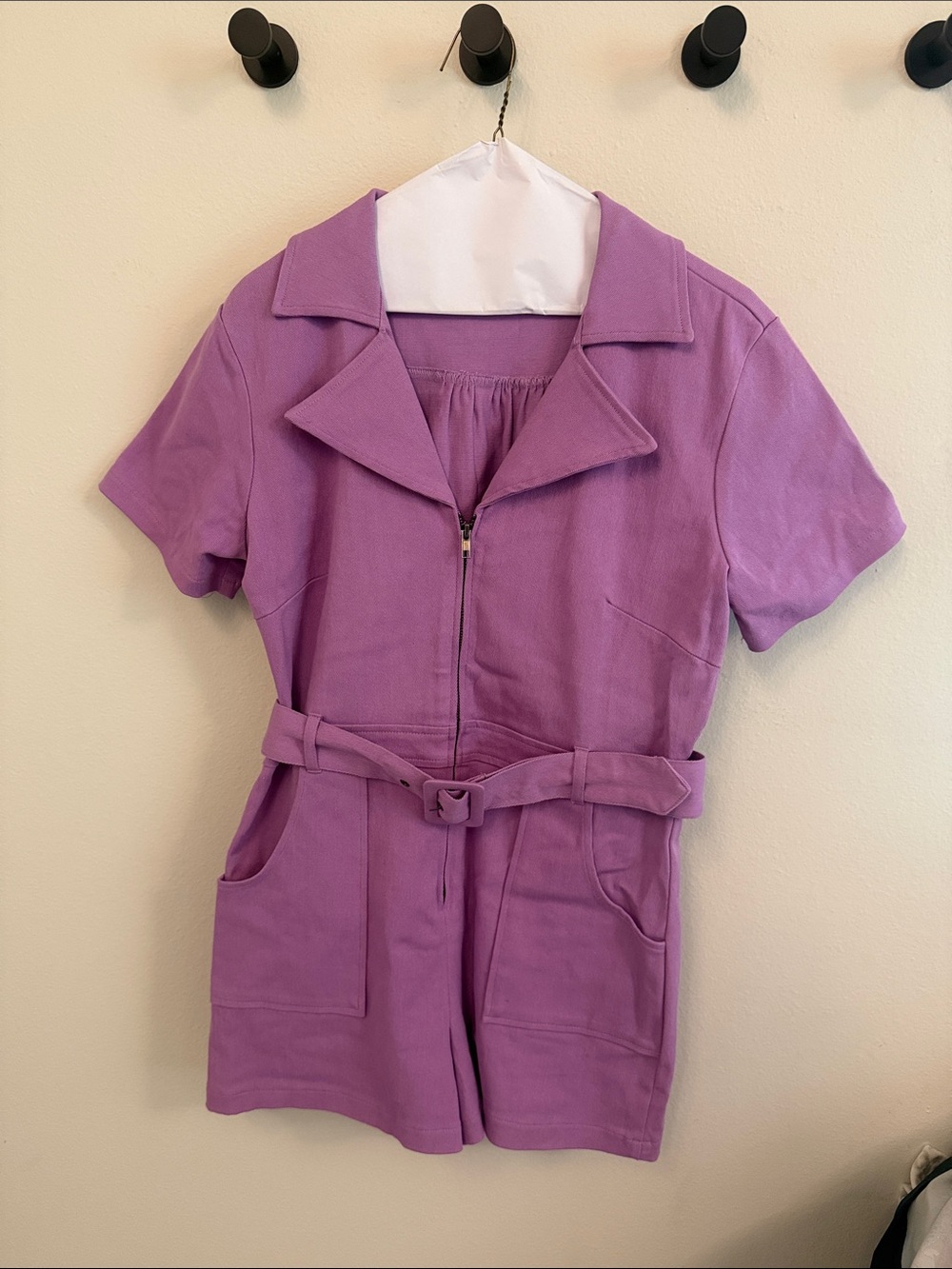 Hausen Romper - Size L, Purple